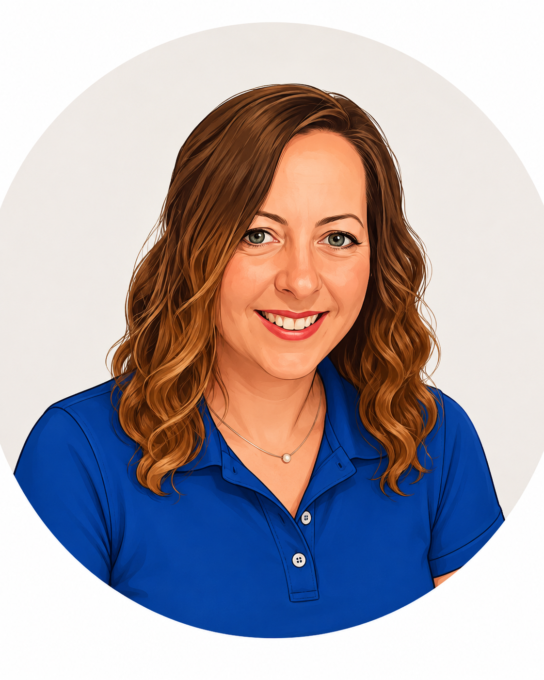 Illustrated temporary portrait of Leanne Collingwood